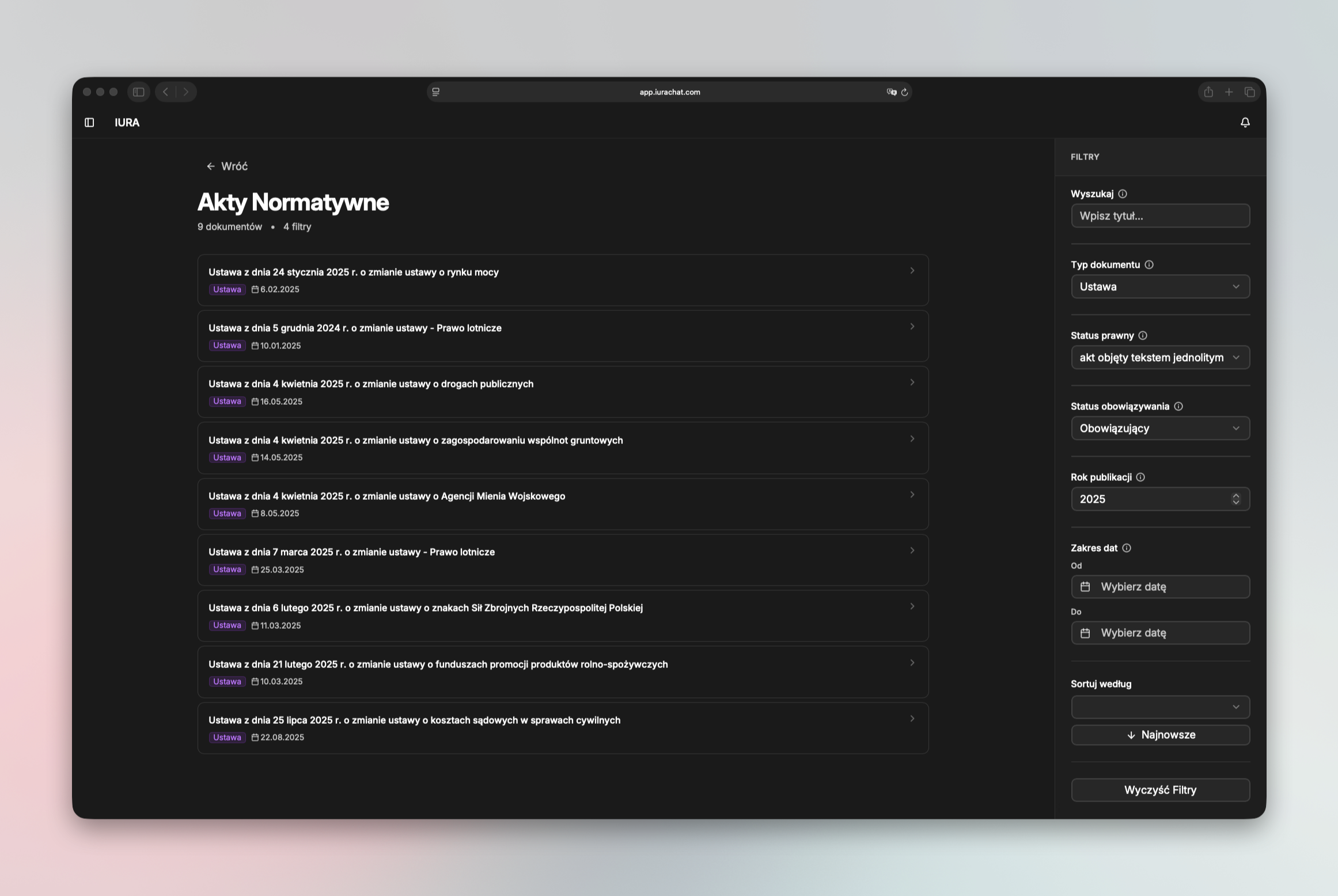IURA Search Interface