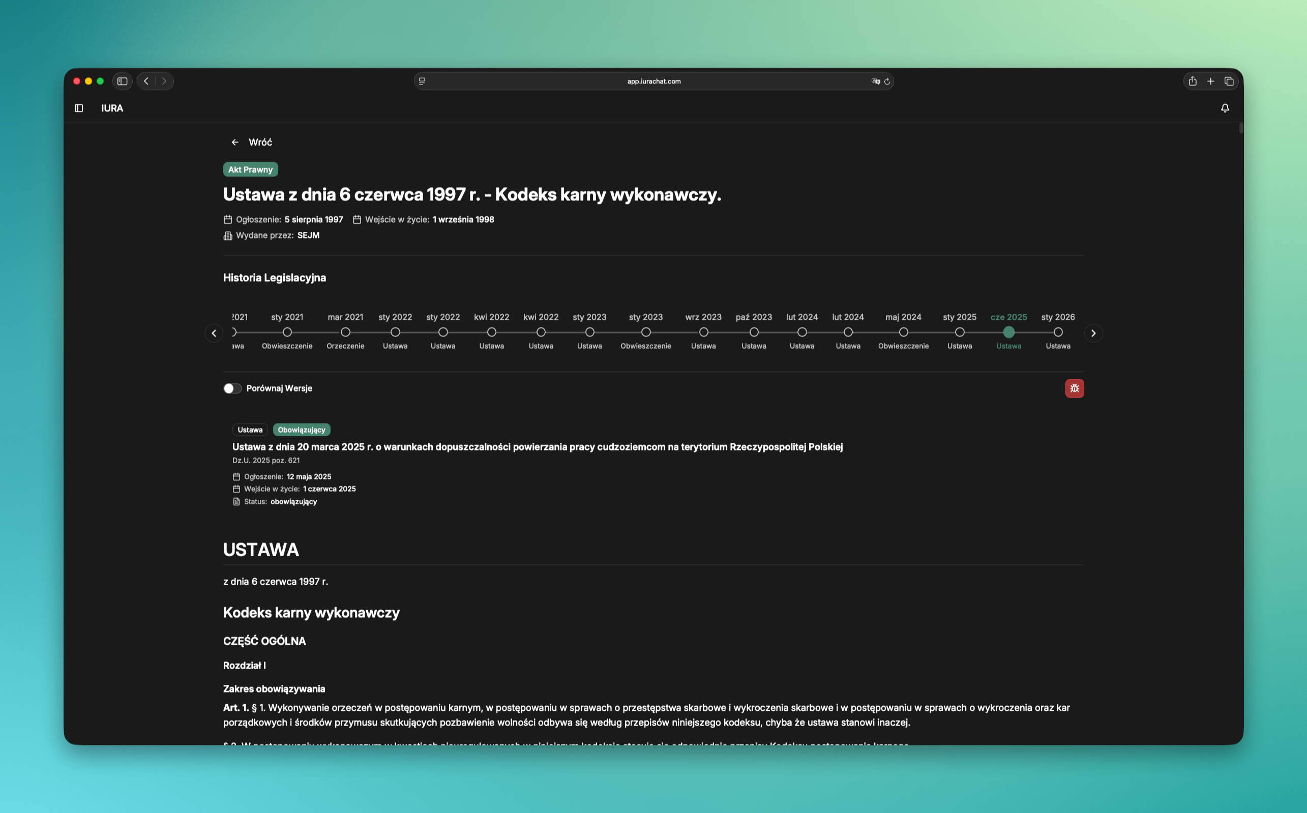 Historia legislacyjna